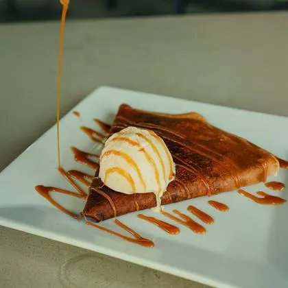 Crepa con helado